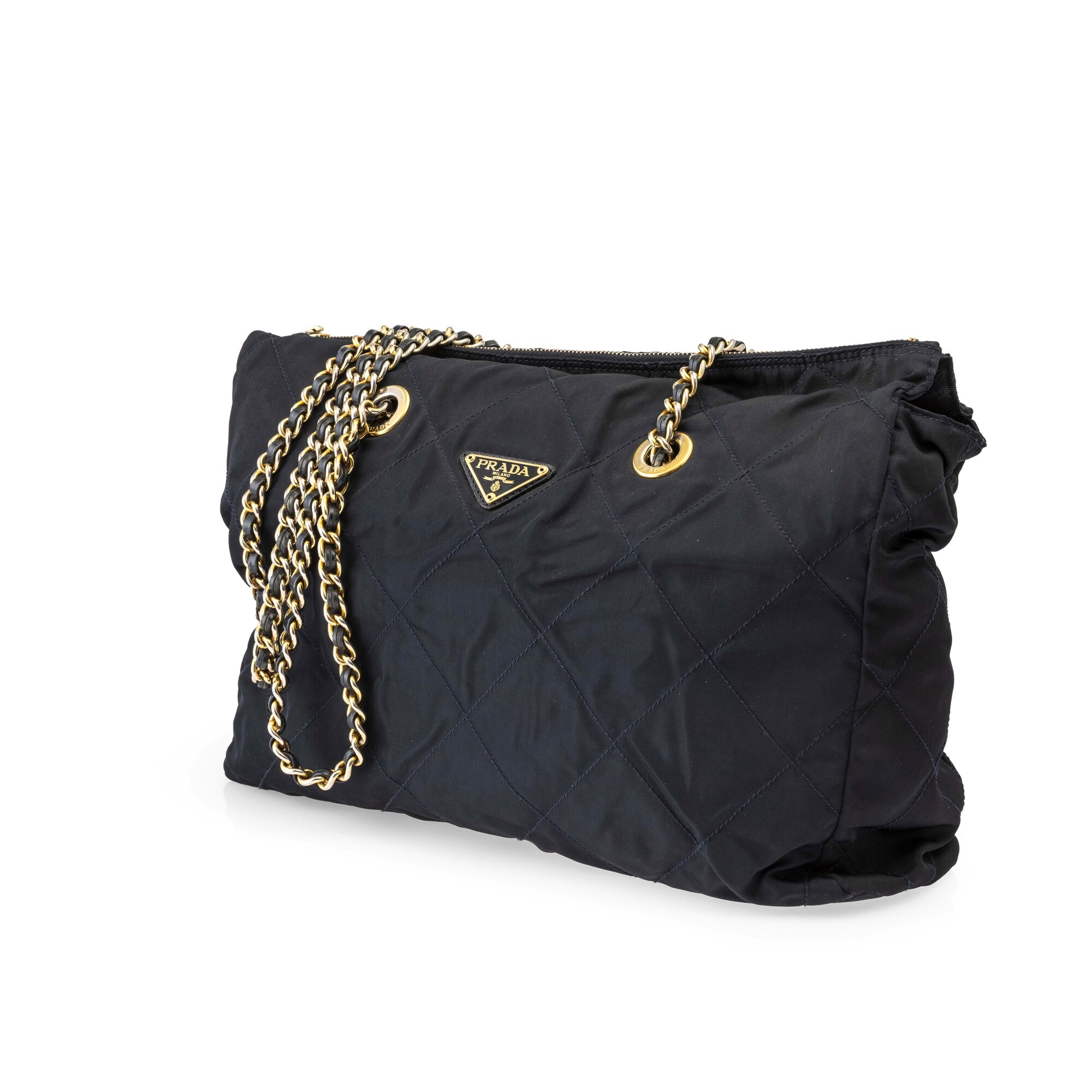 Prada - Borsa in nylon blu