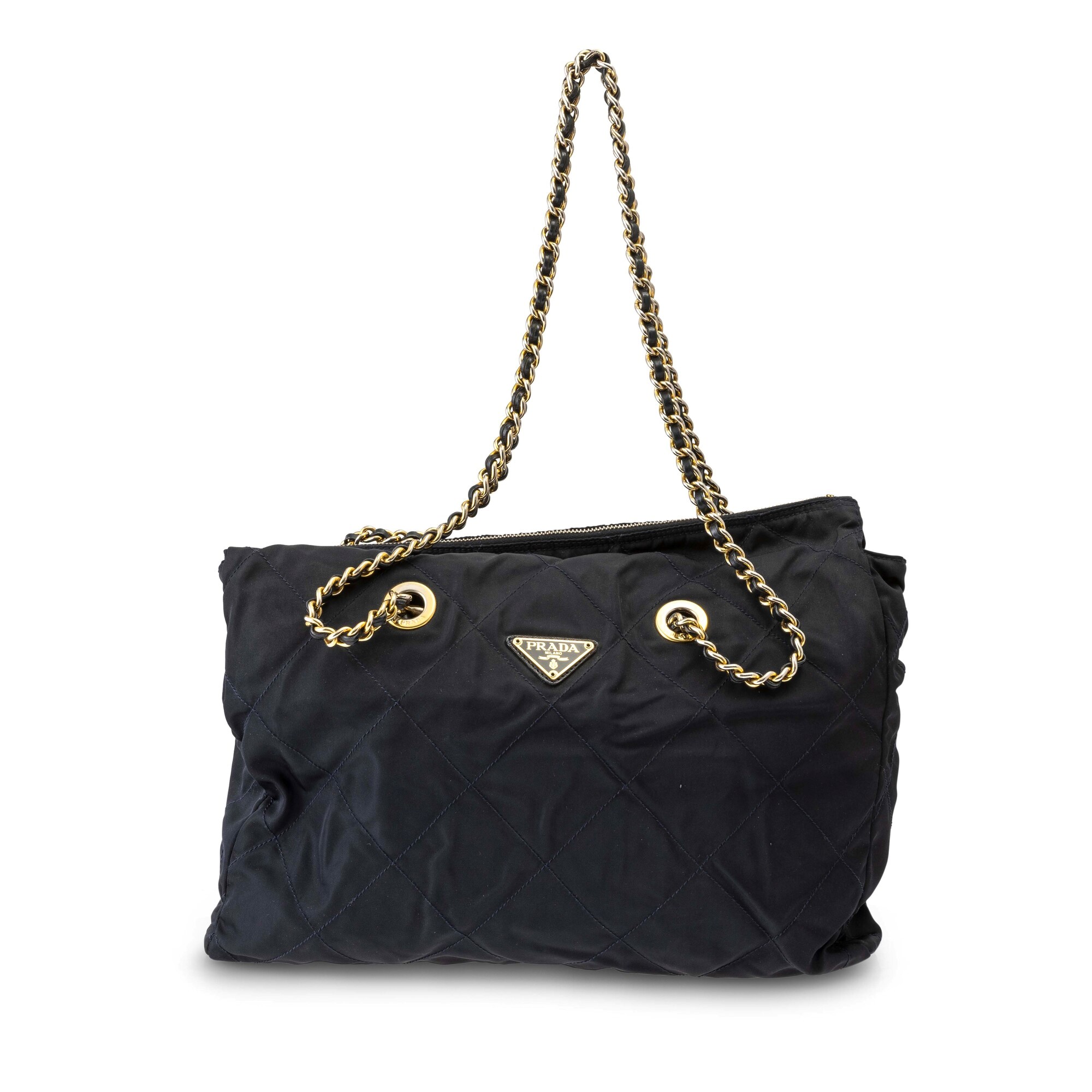 Prada - Borsa in nylon blu