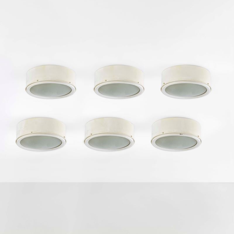 Gino Sarfatti : Six ceiling lamps mod. 3055/37  - Auction Fine Design - Cambi Casa d'Aste