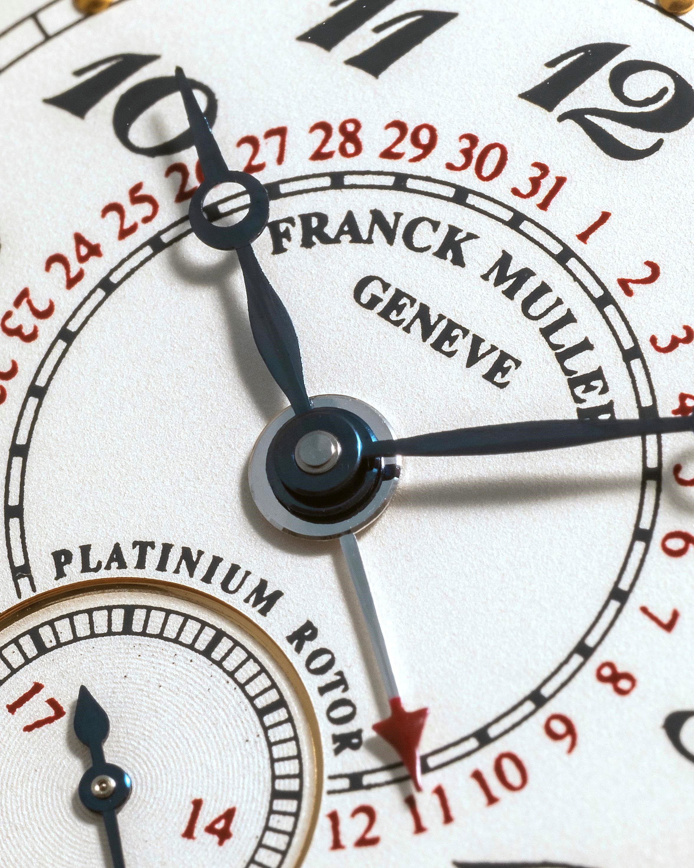 Franck Muller - Date Ref. 3801 S6 Q in oro giallo 18k con quadrante bianco e datario a lancetta, ...