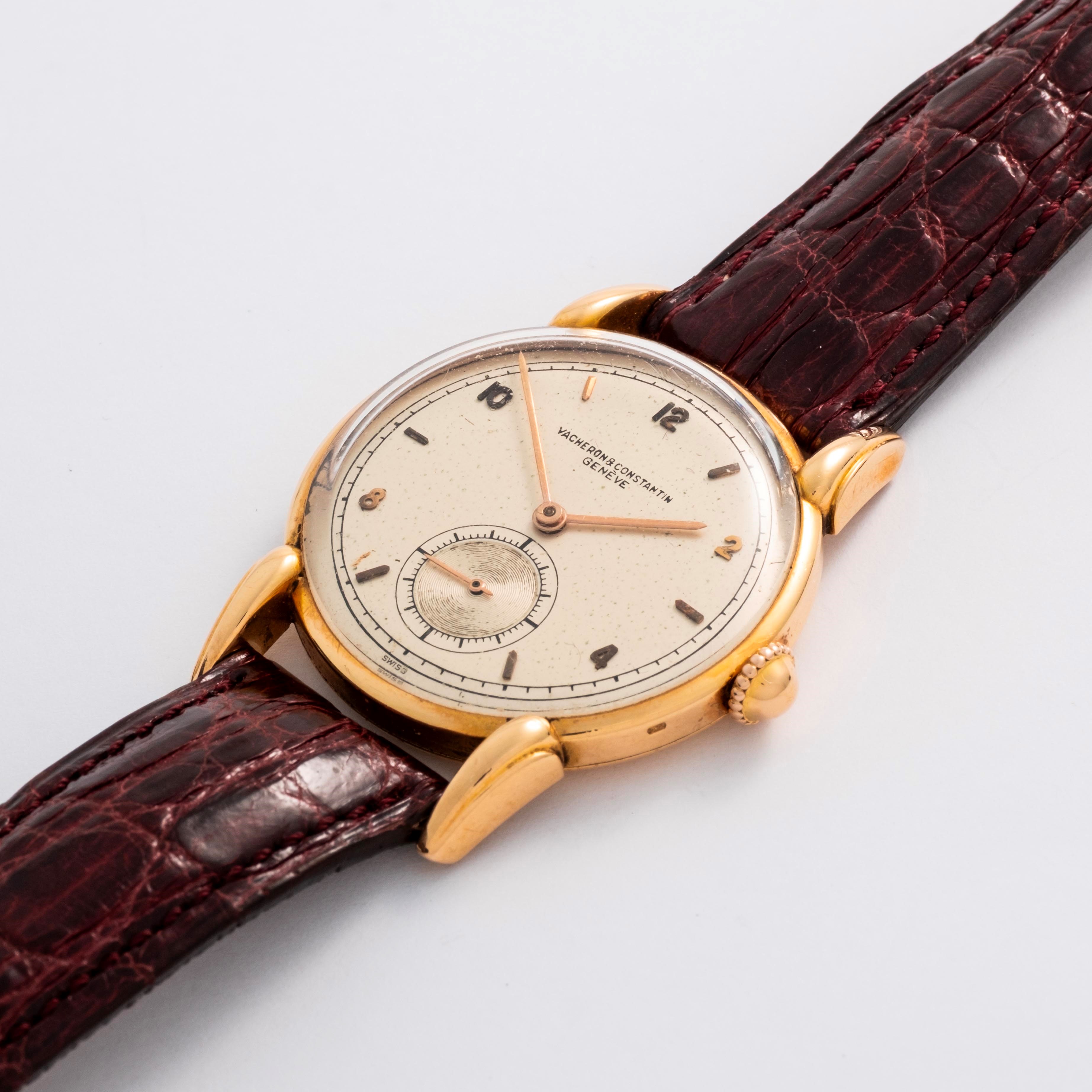 Vacheron & Constantin - Spider Lugs “Solo tempo” in oro rosa 18k con quadrante argentè e piccoli ...