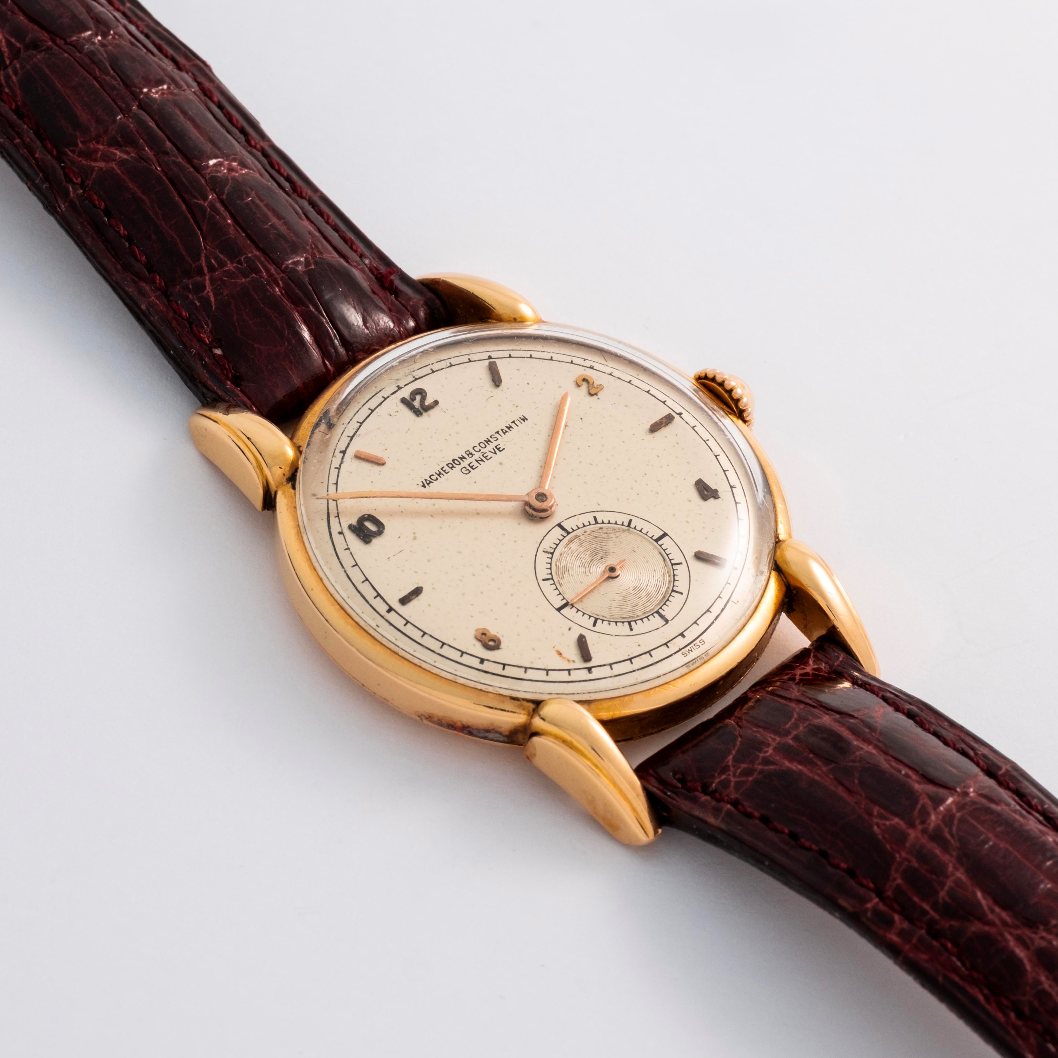 Vacheron & Constantin - Spider Lugs “Solo tempo” in oro rosa 18k con quadrante argentè e piccoli ...
