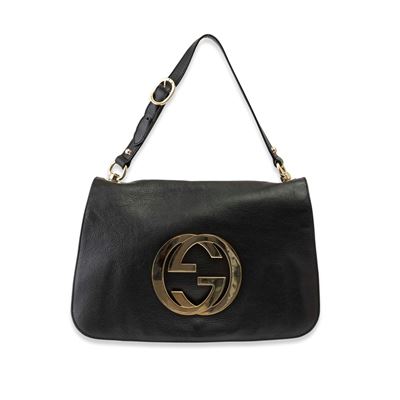 Borsa Blondie in pelle nera
