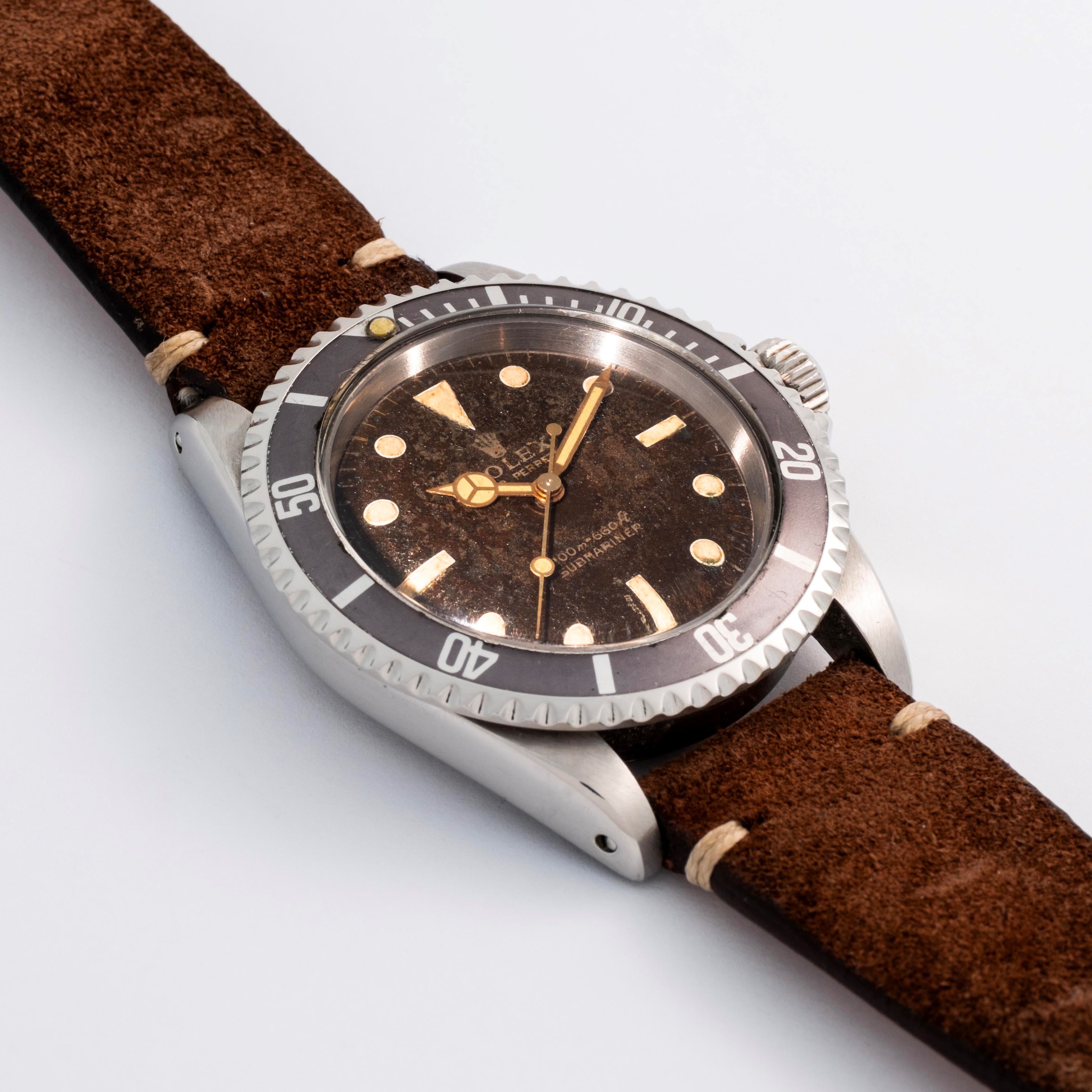 Rolex - Submariner ref. 5513 “Meters First”, acciaio, quadrante nero gilt “Tropical”