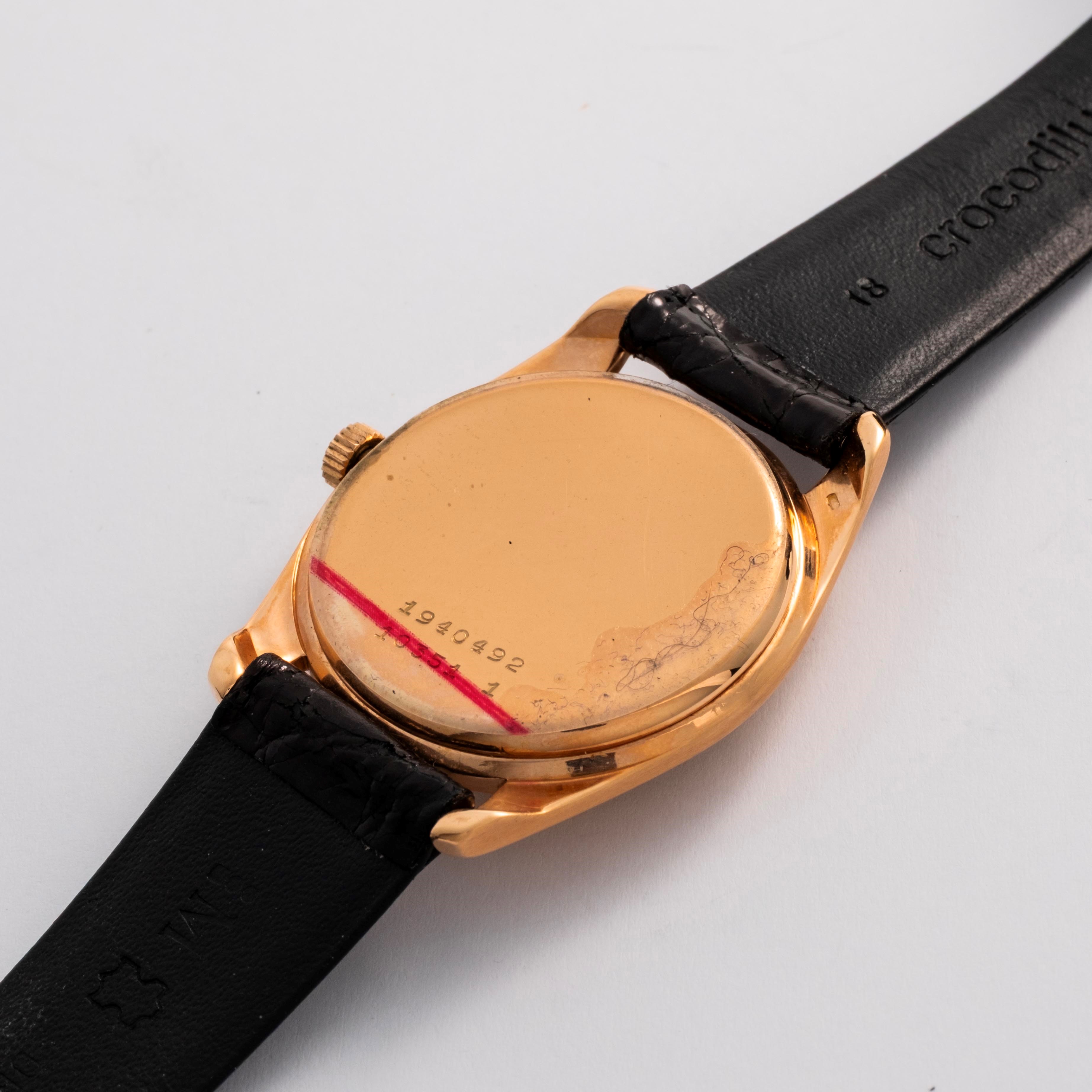 Universal - Microrotor 10351 1 automatico, oro rosa 18k, quadrante champagne (circa 1950)