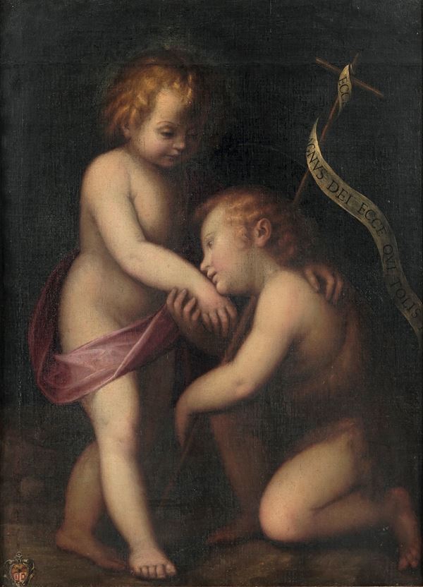Guglielmo Caccia detto il Moncalvo - Gesù e San Giovannino