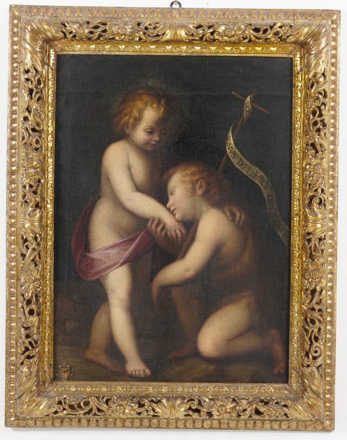 Guglielmo Caccia Detto il Moncalvo - Gesù e San Giovannino, olio su tela