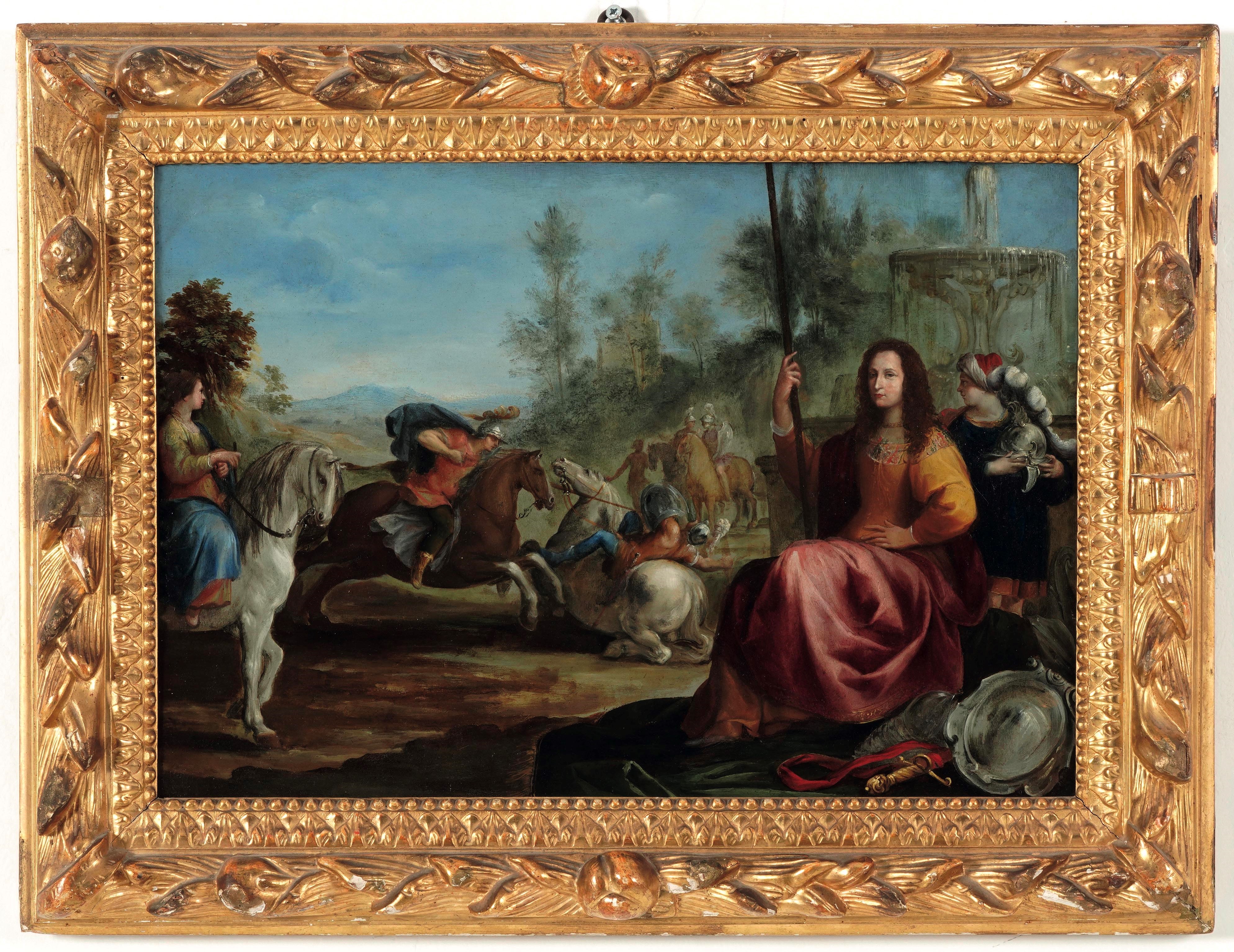 Giuseppe Cesari Detto il Cavalier D'arpino - Allegoria della Fortezza, olio su rame