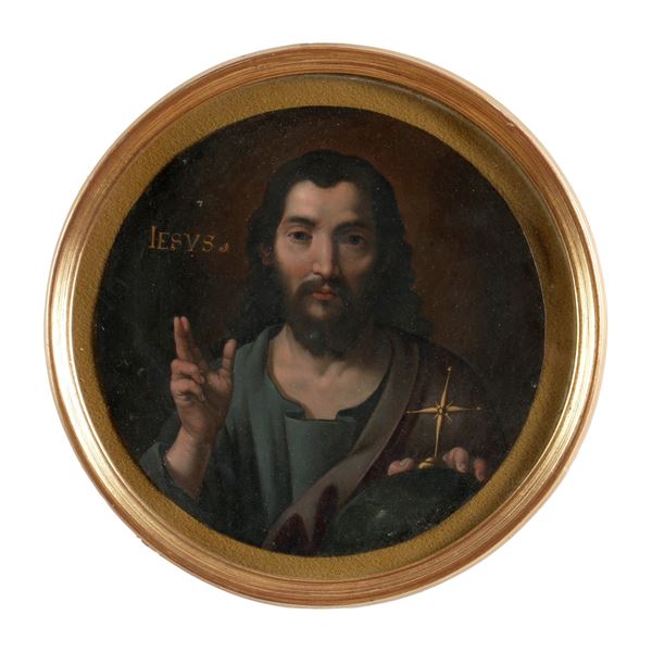 Scuola del XVII secolo Salvator Mundi