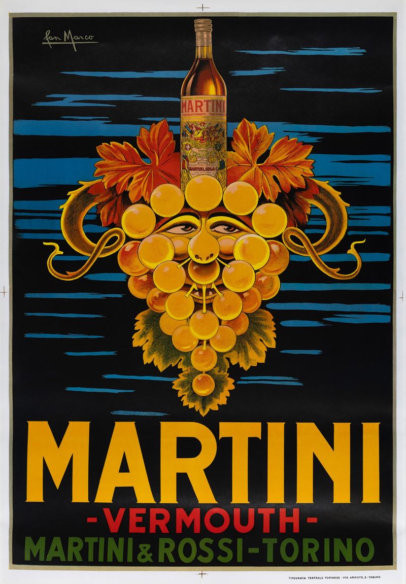 San Marco : Martini Vermouth  - Auction Vintage Posters and Collectibles - Cambi Casa d'Aste