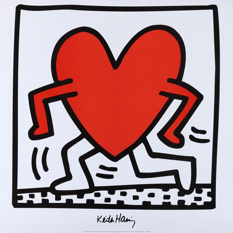 Keith Haring : Senza Titolo  - Asta Manifesti d'Epoca e Collectibles - Cambi Casa d'Aste