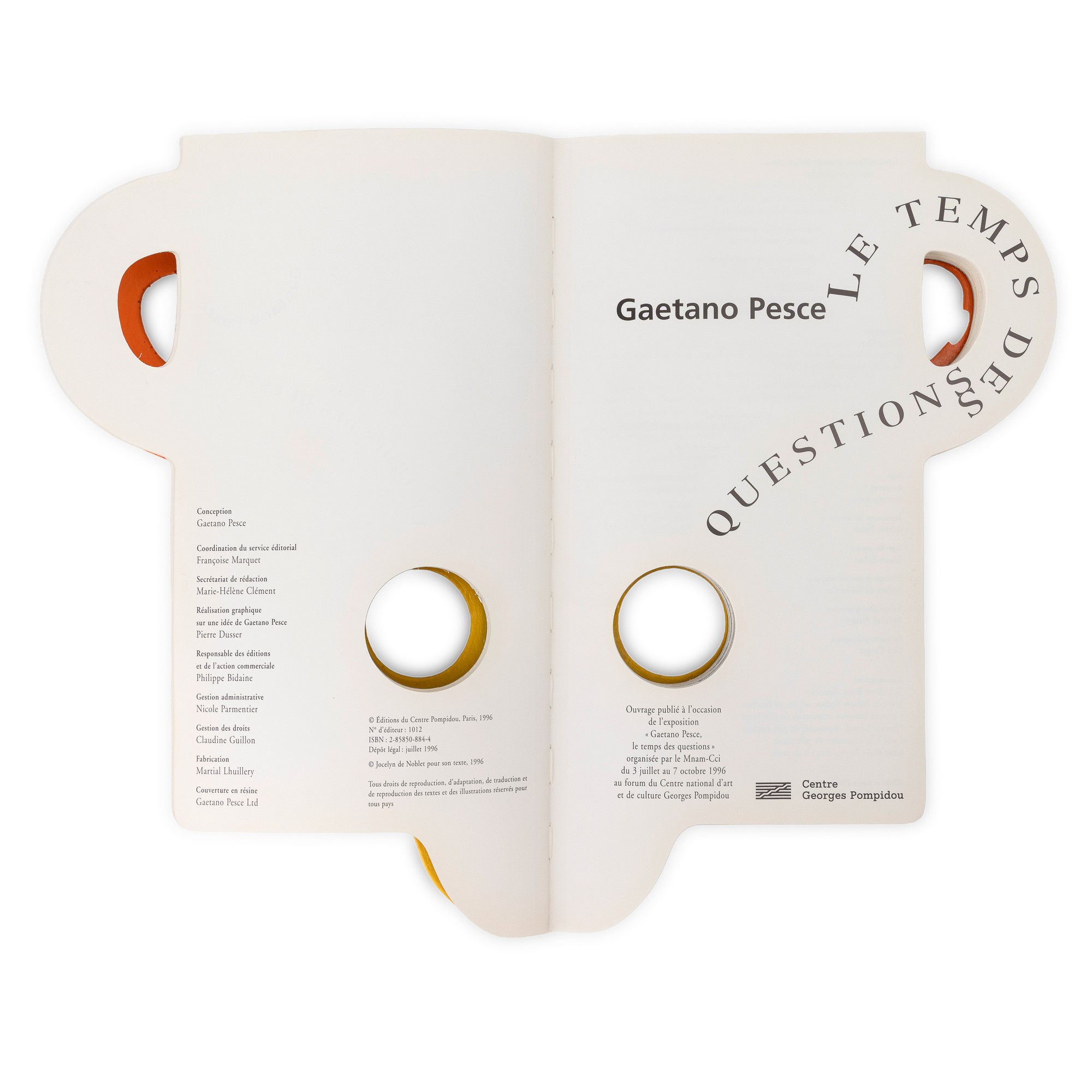 Gaetano Pesce - Le temps des questions, libro d’artista (1996)