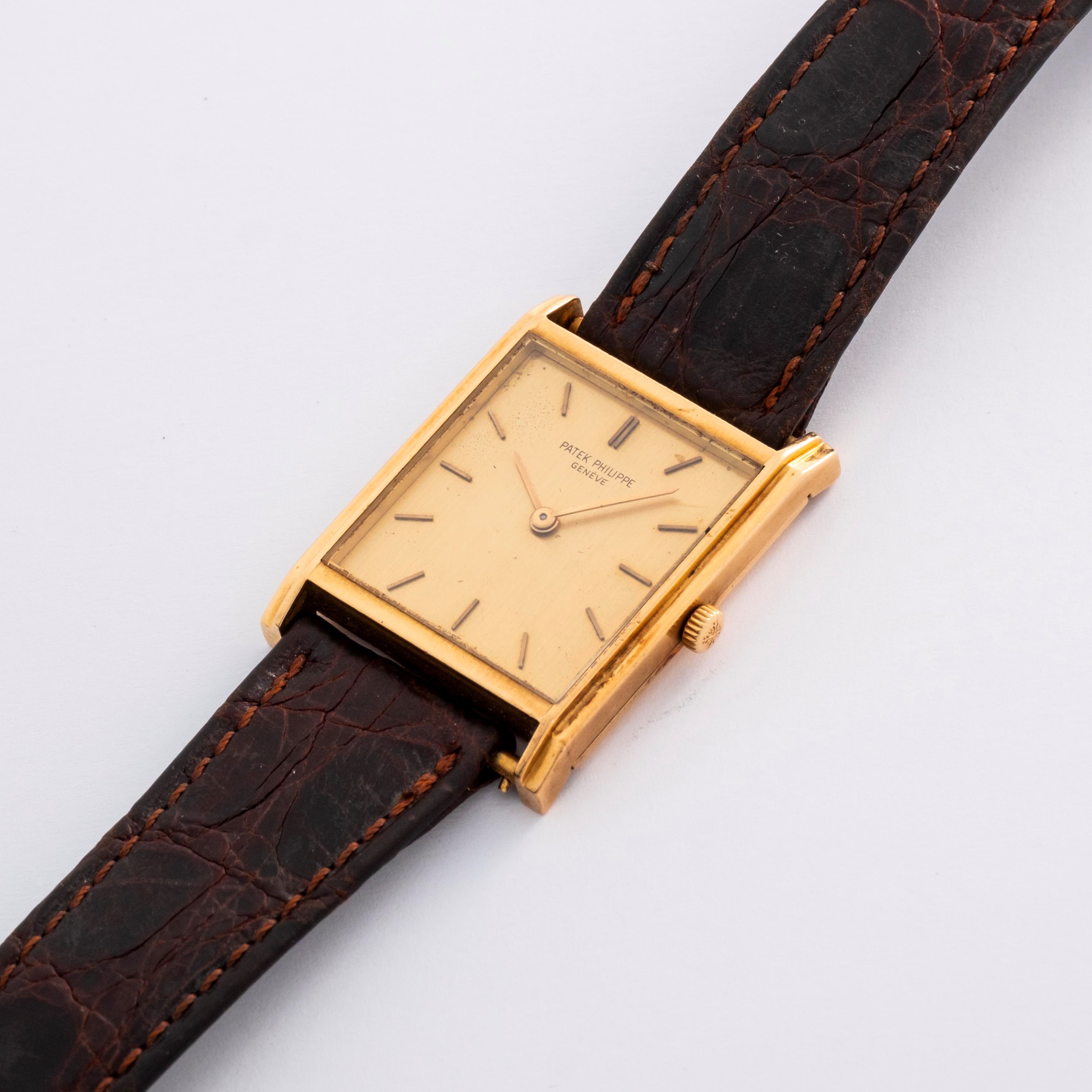 Patek Philippe - Orologio da polso Ref. 3519 in oro giallo 18k con quadrante doré, circa 1960