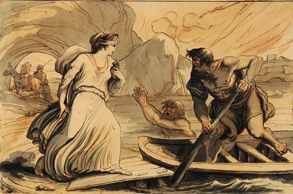 Felice Giani - Psiche e Caronte