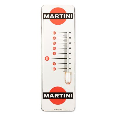 Termometro smaltato, Martini, 1959