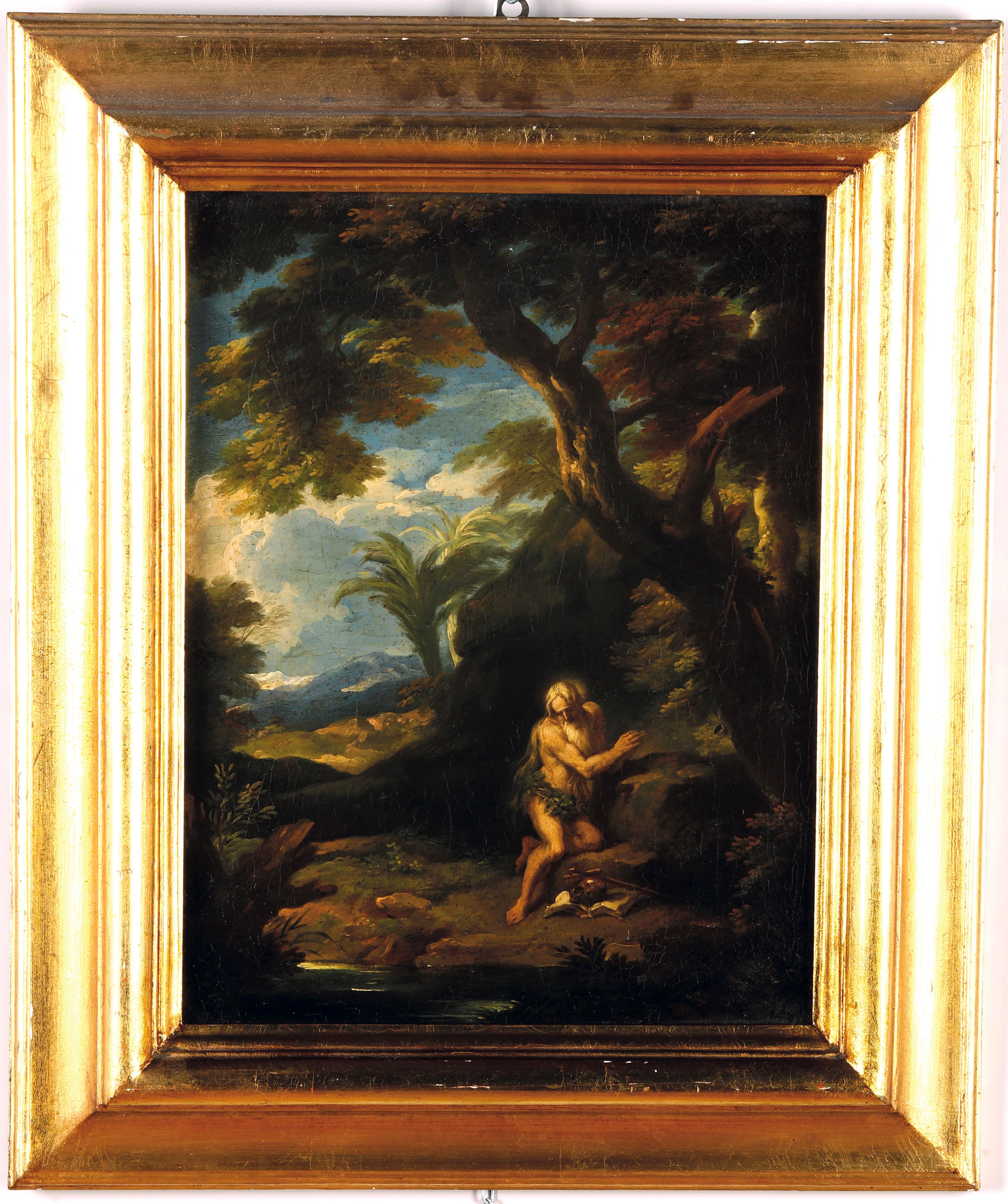 Carlo Antonio Tavella - San Girolamo nel deserto, olio su tela