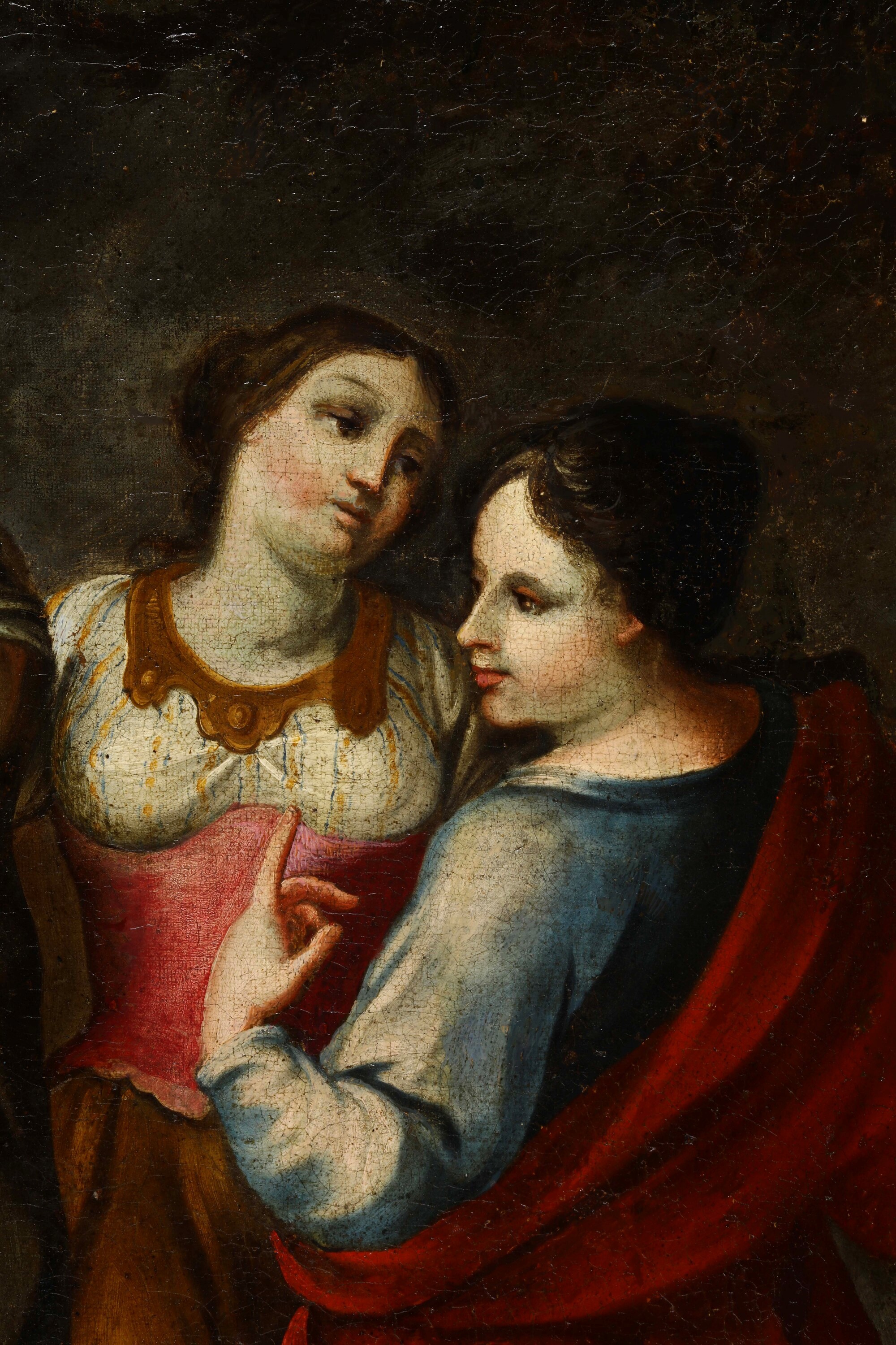 Scuola genovese (XVIII secolo), Mosè salvato dalle acque, olio su tela