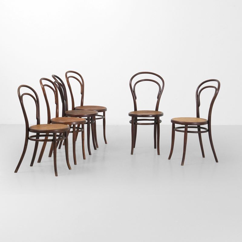 Thonet : Sei sedie  - Auction 20th-century design - Cambi Casa d'Aste