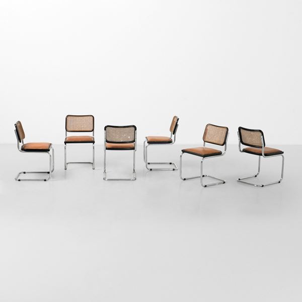 Marcel Breuer - Sei sedie mod. B32 Cesca