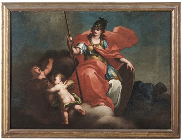 Scuola genovese del XVII-XVIII secolo Allegoria Della Fortezza