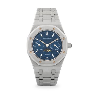 Royal Oak 25594ST.00.0789ST.04 in acciaio con quadrante blu Grand Tapisserie e fasi lunari