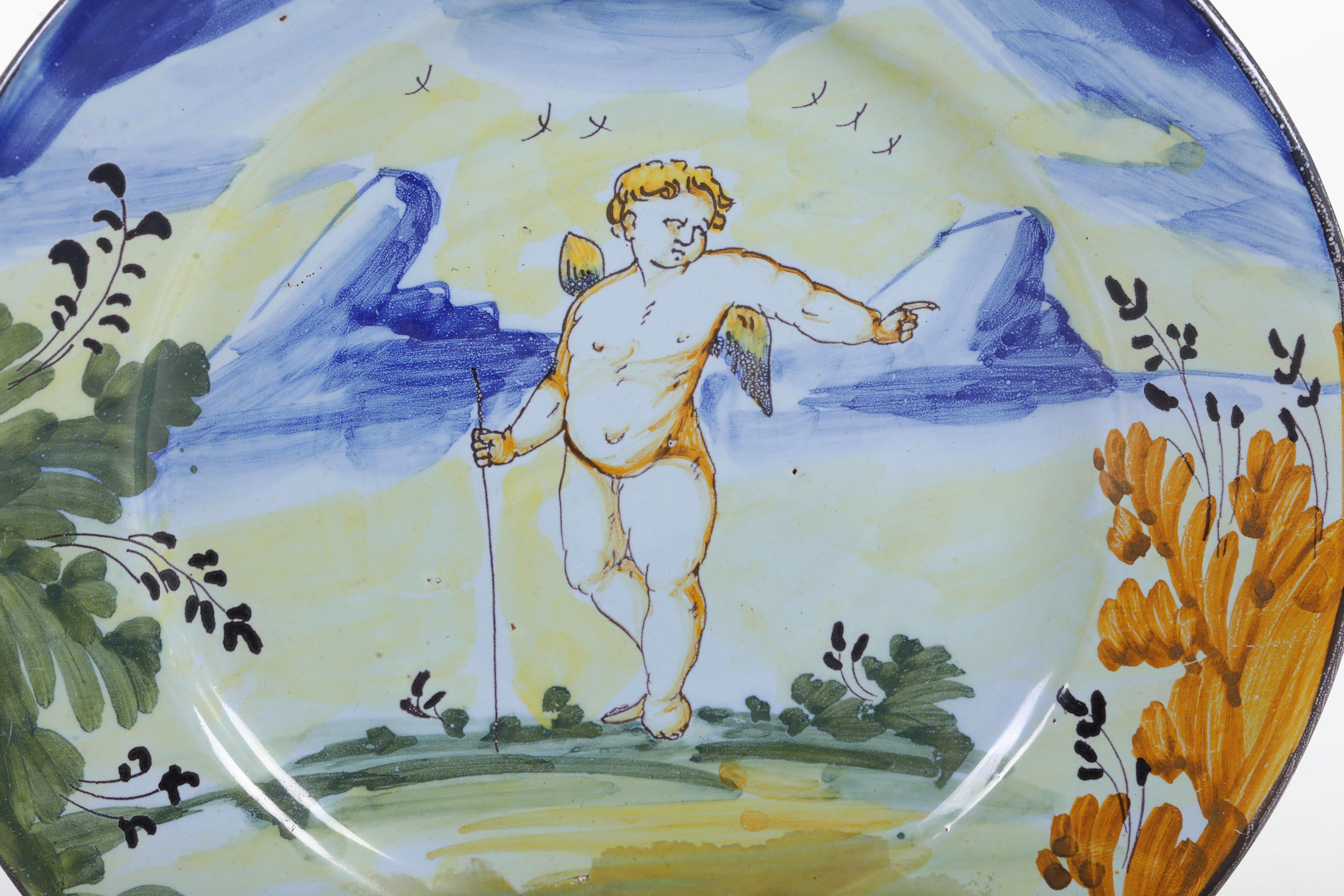 Maiolica, Piatto da Pavia, XVII-XVIII secolo