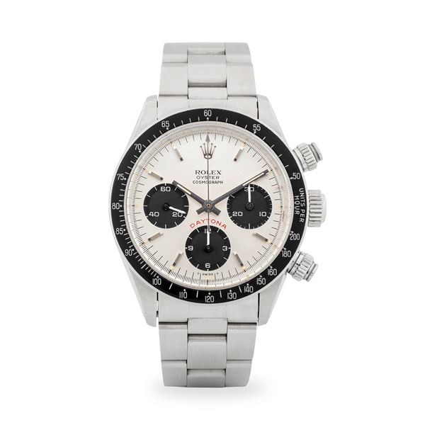 Cosmograph Daytona 'Big Red' ref. 6263 in acciaio con tasti a vite, ghiera nera acrilica e quadrante  [..]