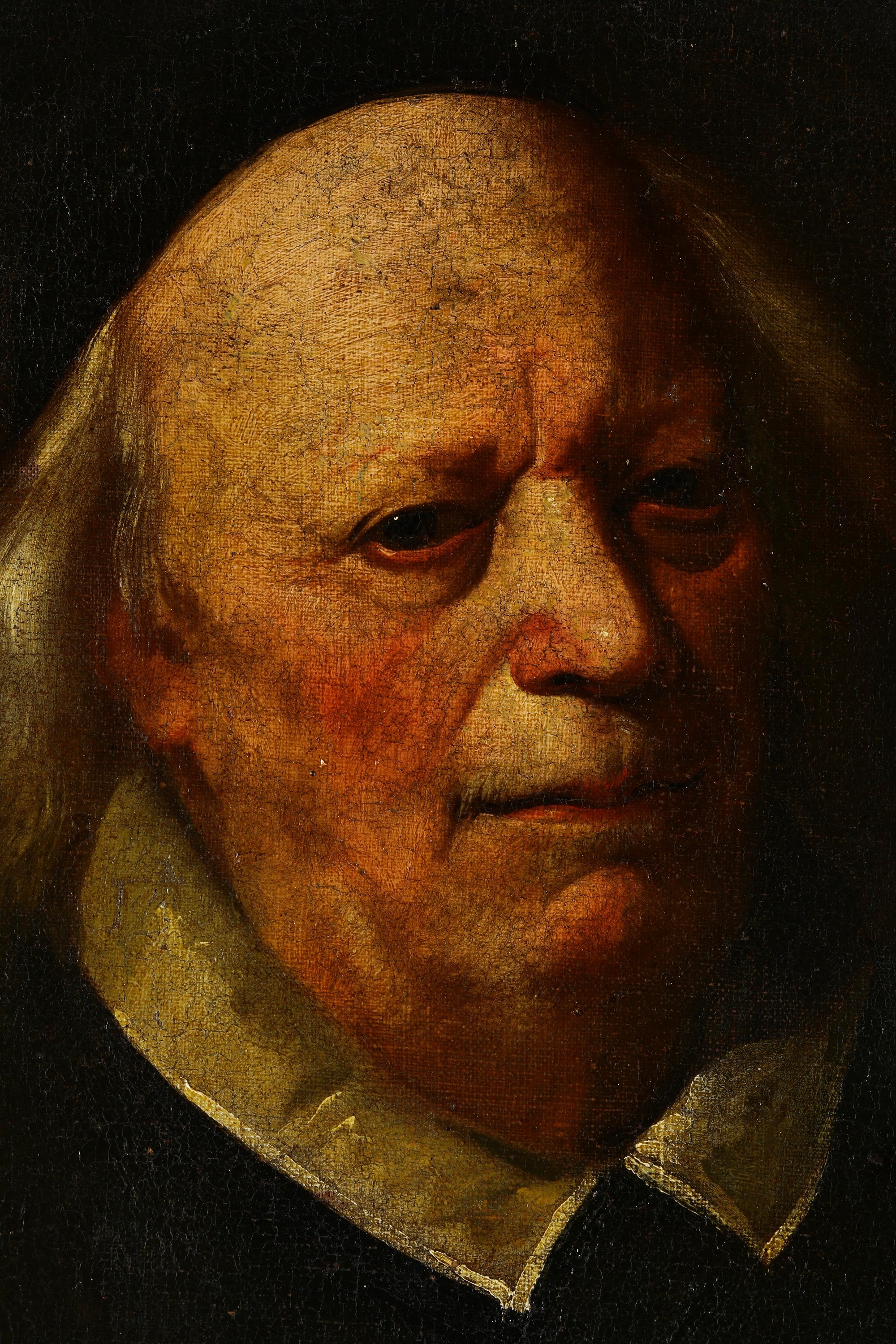 Scuola del XVII secolo, Ritratto di gentiluomo con lettera, olio su tela