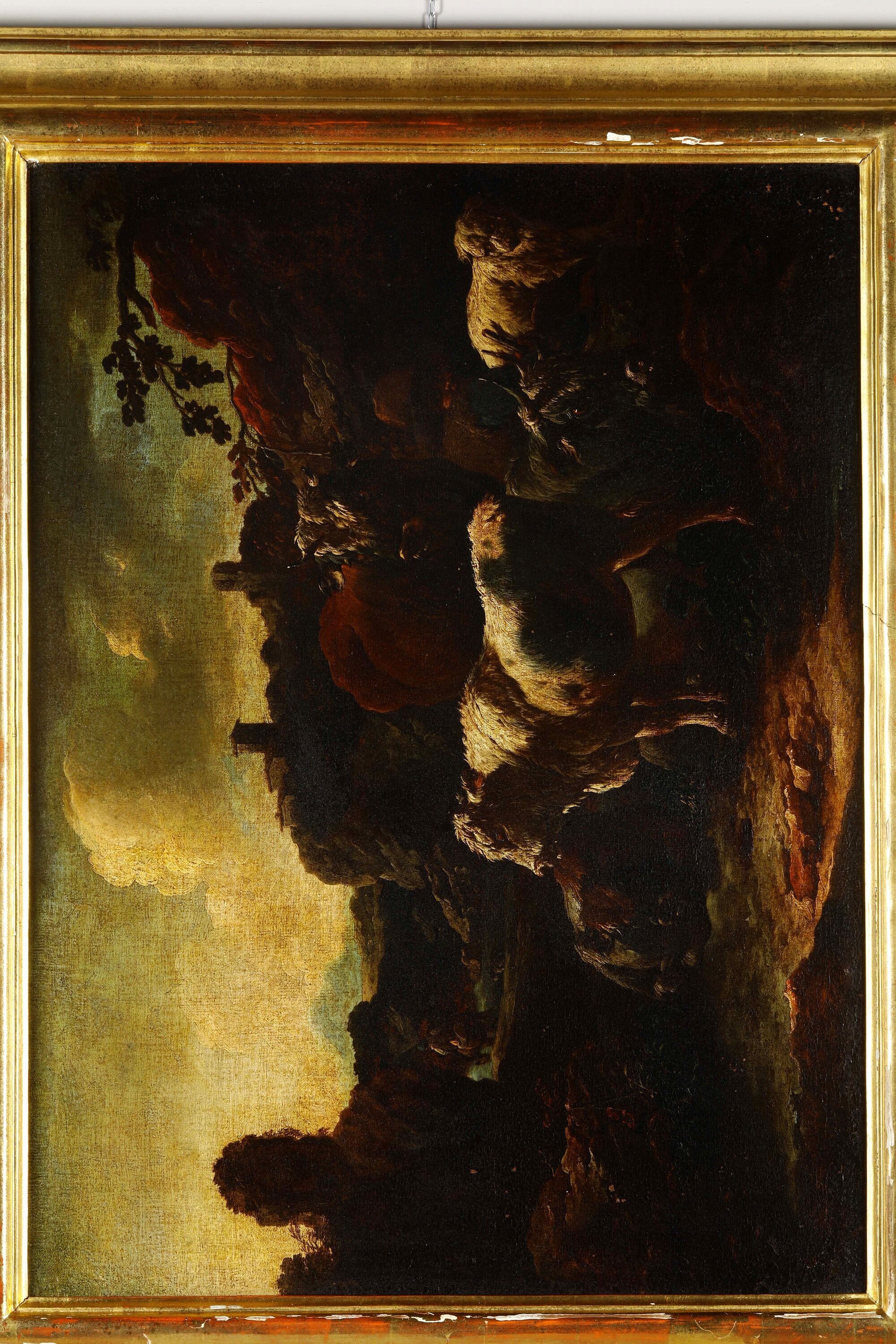 Philipp Peter Roos Detto Rosa da Tivoli - Paesaggio con pastori e armenti