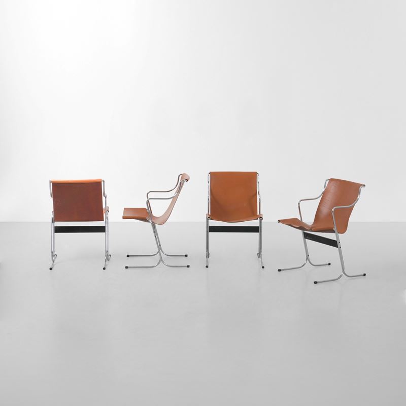 Ross Littell : Quattro poltrone mod. Cigno  - Asta Design Lab - Cambi Casa d'Aste
