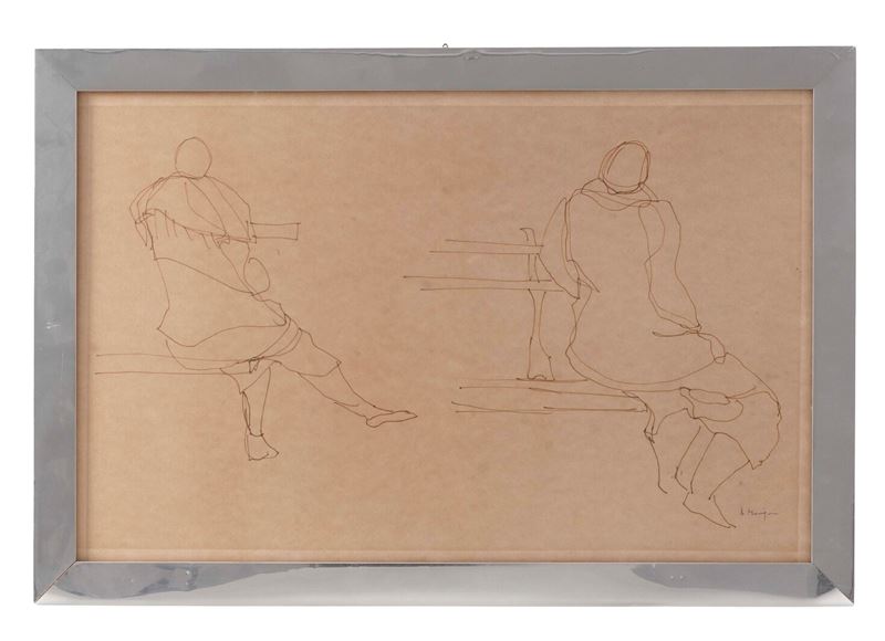 Attilio Mangini : Figure  - Asta Antiquariato - Cambi Casa d'Aste