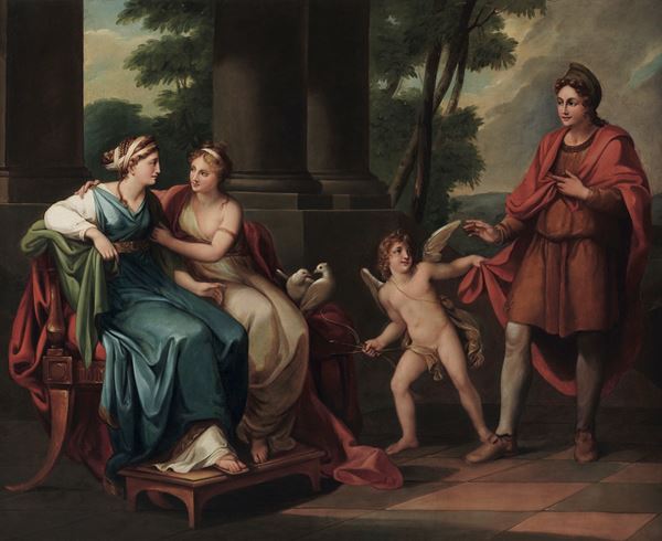 Venere persuade Elena di amare Paride