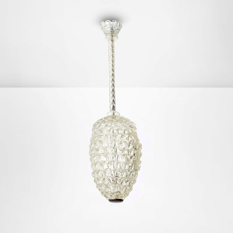 Ercole Barovier : Lampada a sospensione  - Asta Fine Design - Cambi Casa d'Aste