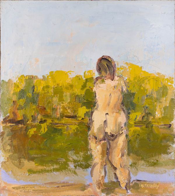 Ennio Morlotti - Studio per Lago di Oggiono