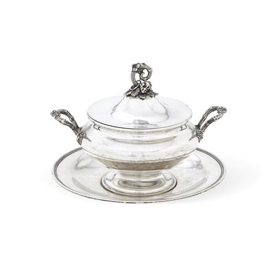 Argento fuso e sagomato, Tazza da puerpera, Genova, XIX secolo
