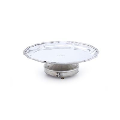 Anatolio Henin, Salver con carillon, argento fuso e sagomato