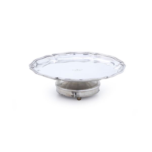Salver con carillon. Anatolio Henin, argentiere milanese XIX-XX secolo