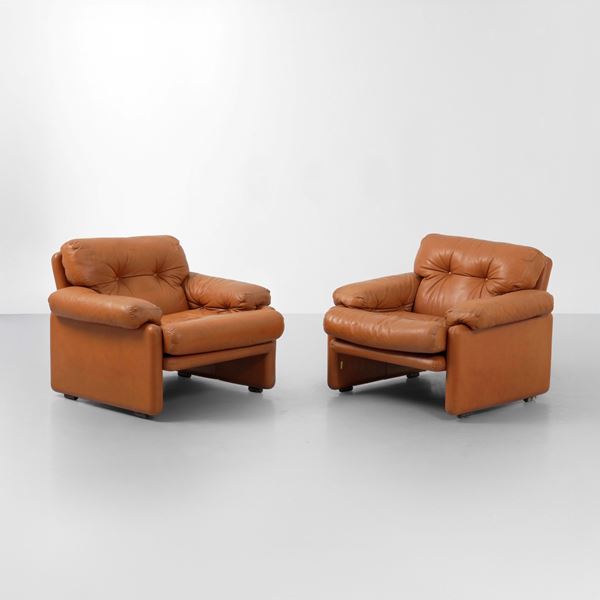 Tobia Scarpa - Due poltrone mod. Coronado