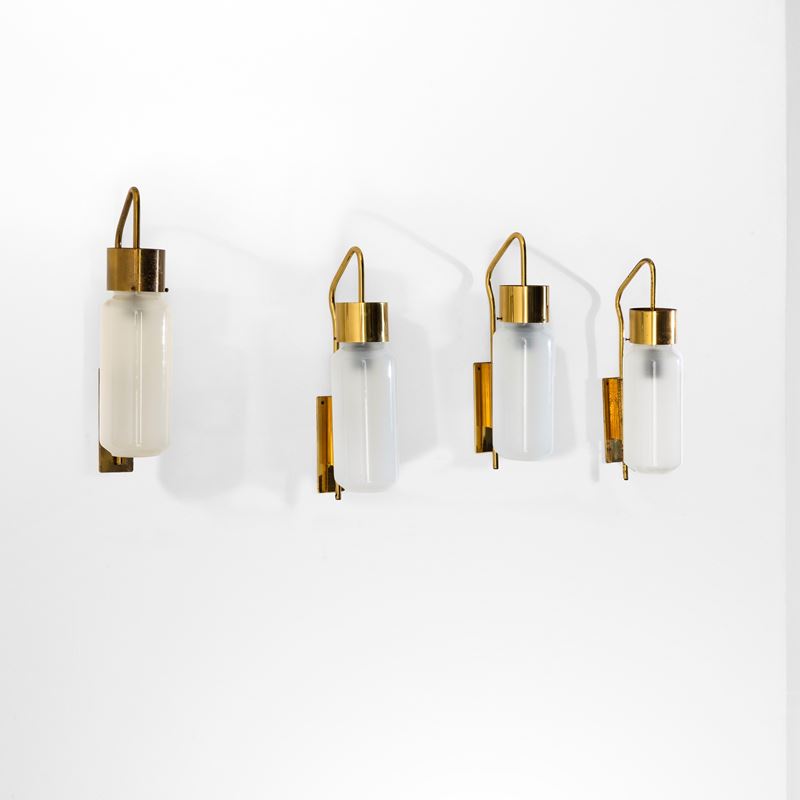 Luigi Caccia Dominioni : Quattro lampade da parete orientabili mod. LP10  - Auction Design Properties - Cambi Casa d'Aste