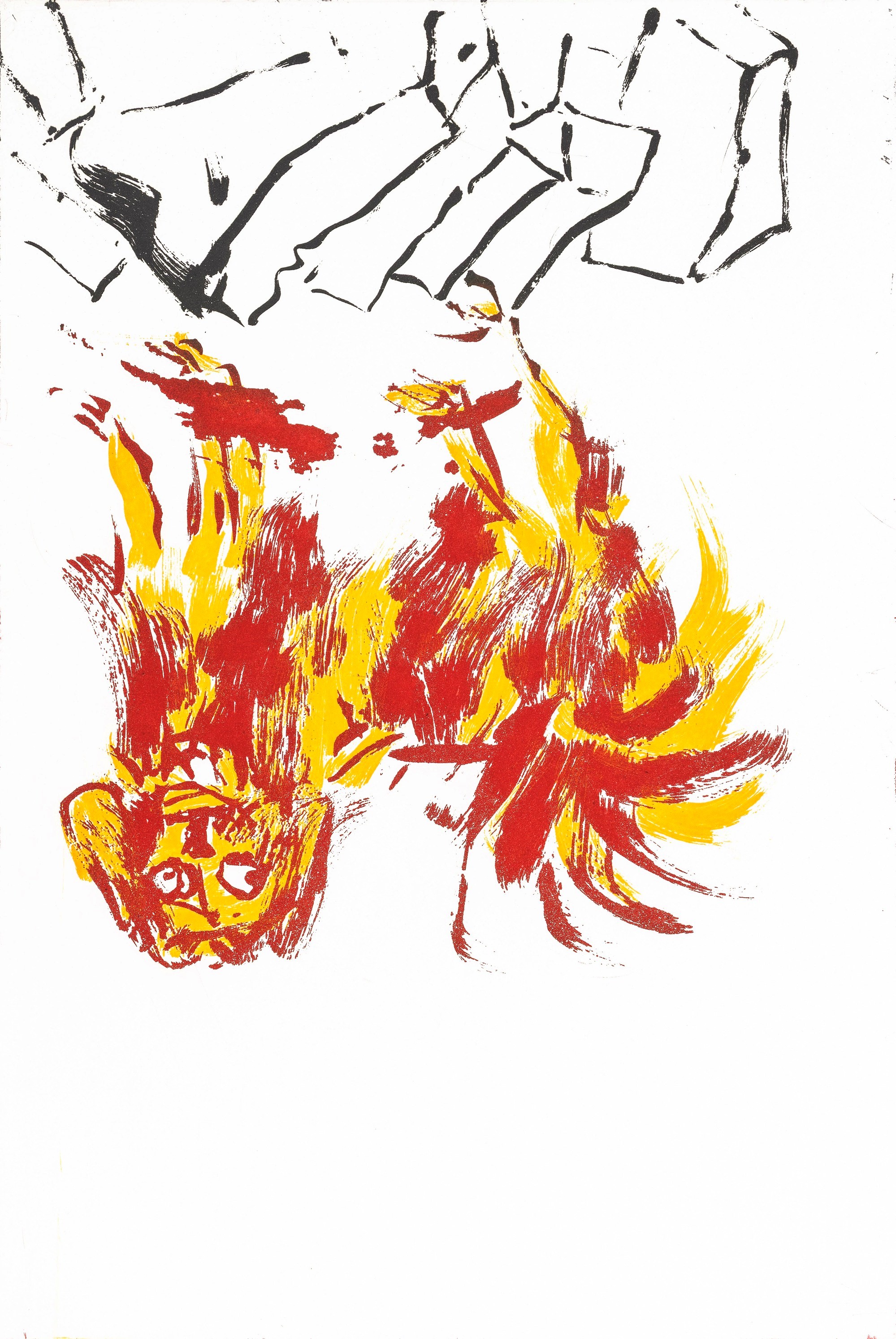 Georg Baselitz - Tama 2 (acquatinta), 2002