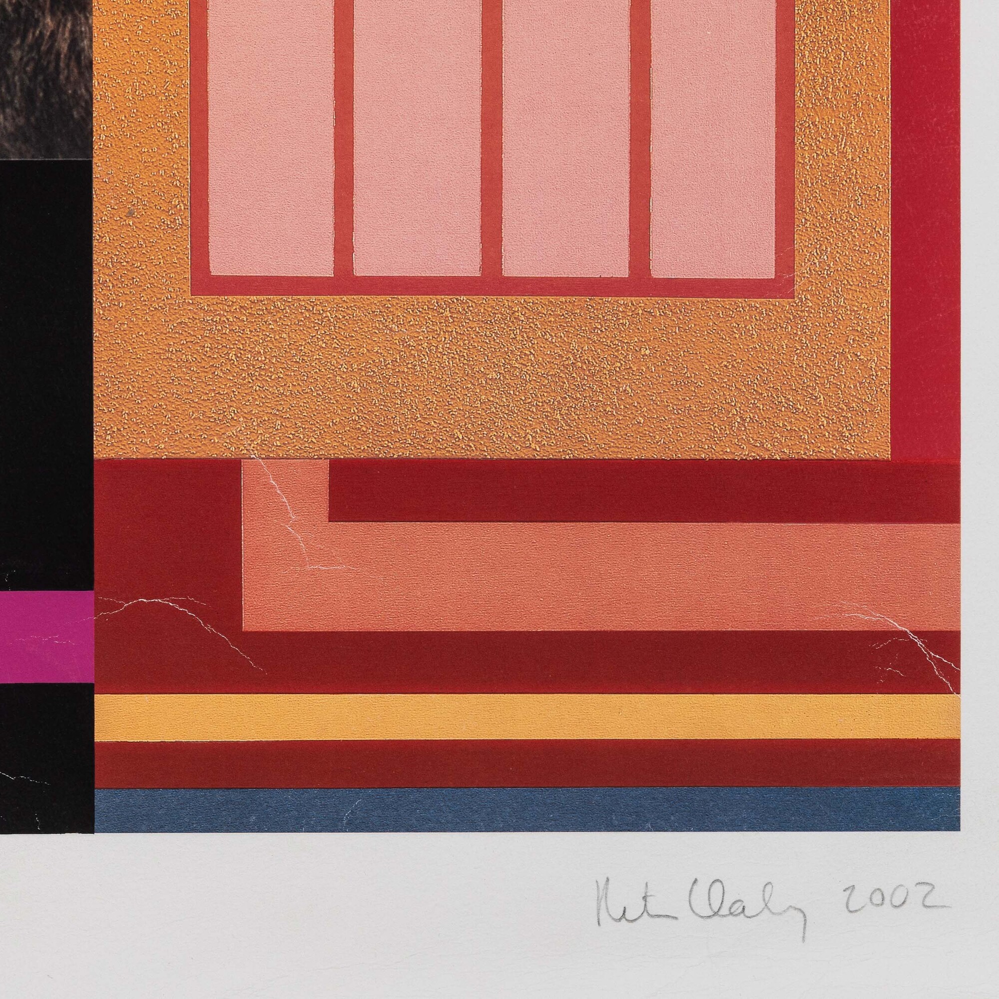 Peter Halley - Contamination I, serigrafia, 2002