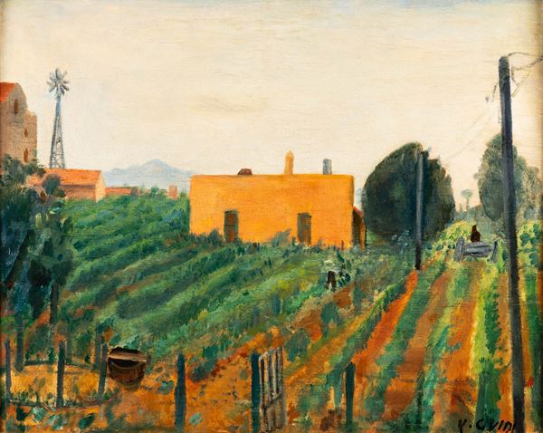 Virgilio Guidi - Campagna romana