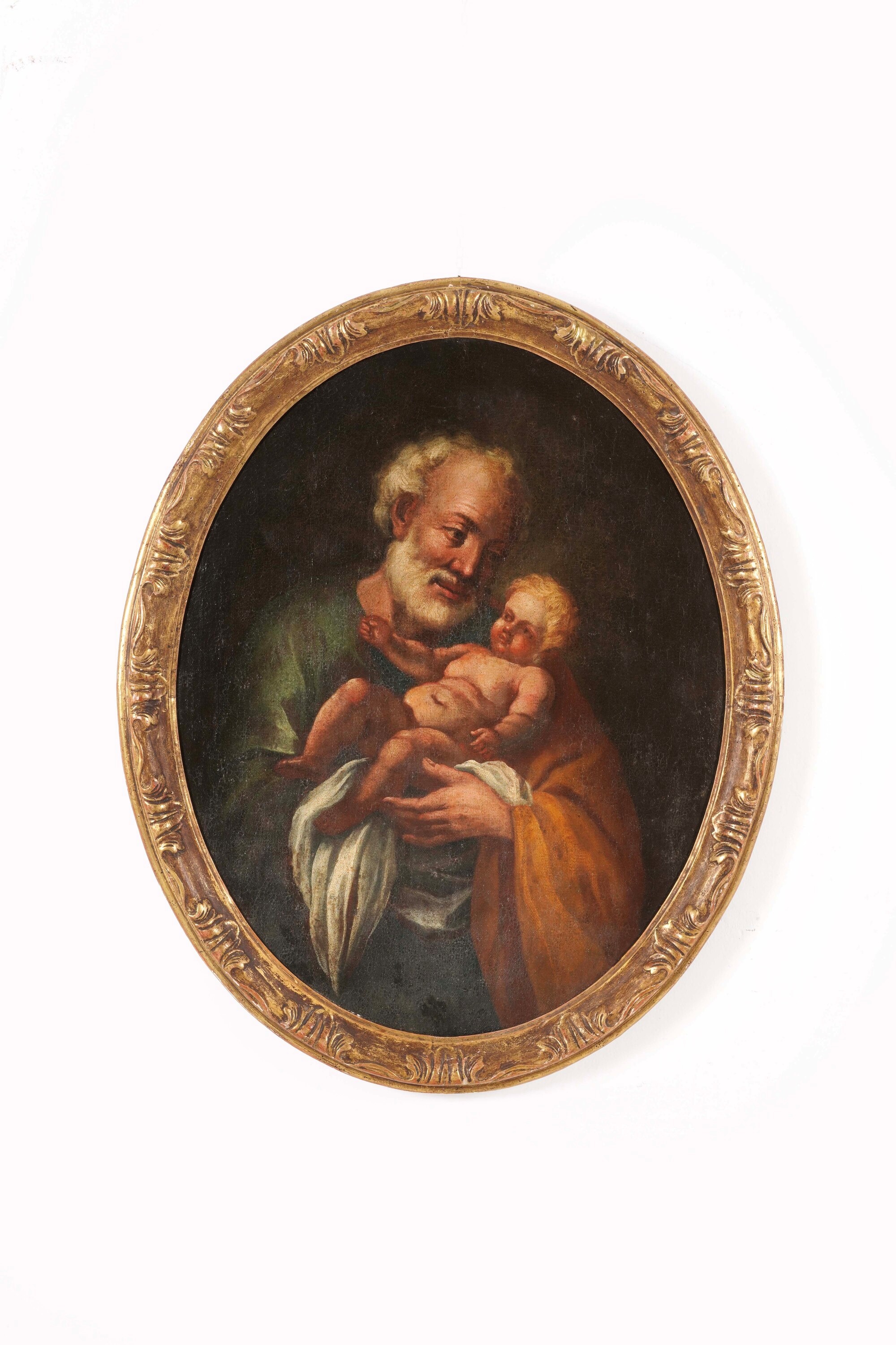 Scuola del XVIII secolo, San Giuseppe con il Bambino