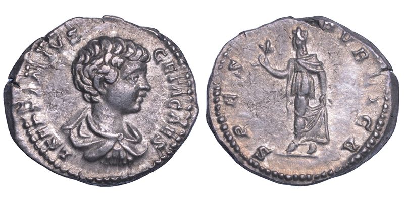 SHIPPING ONLY IN ITALY. GETA (Cesare), 198-209. Denario.  - Auction Light Numismatics - Cambi Casa d'Aste