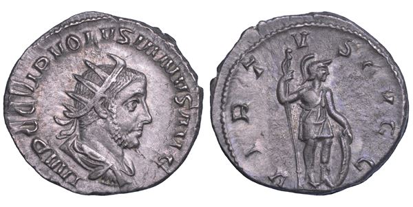 SHIPPING ONLY IN ITALY. VOLUSIANO, 251-253. Antoniniano.