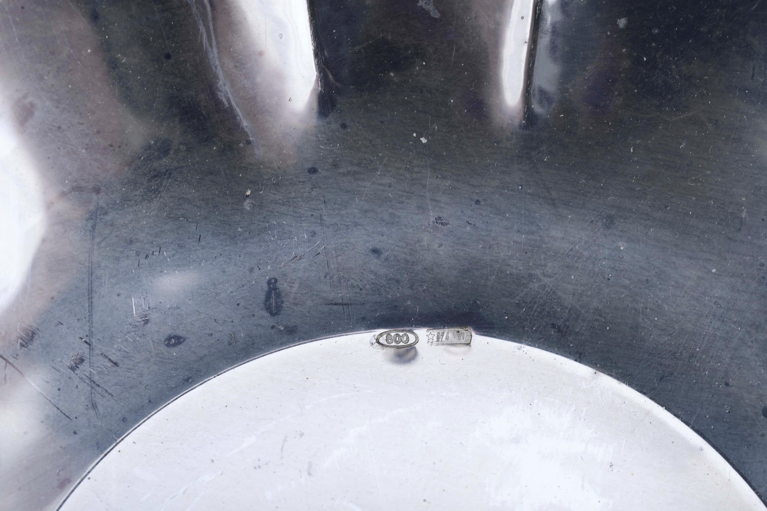 Argento fuso e sagomato, Cinque ciotole di diverse dimensioni, manifatture italiane del XX secolo