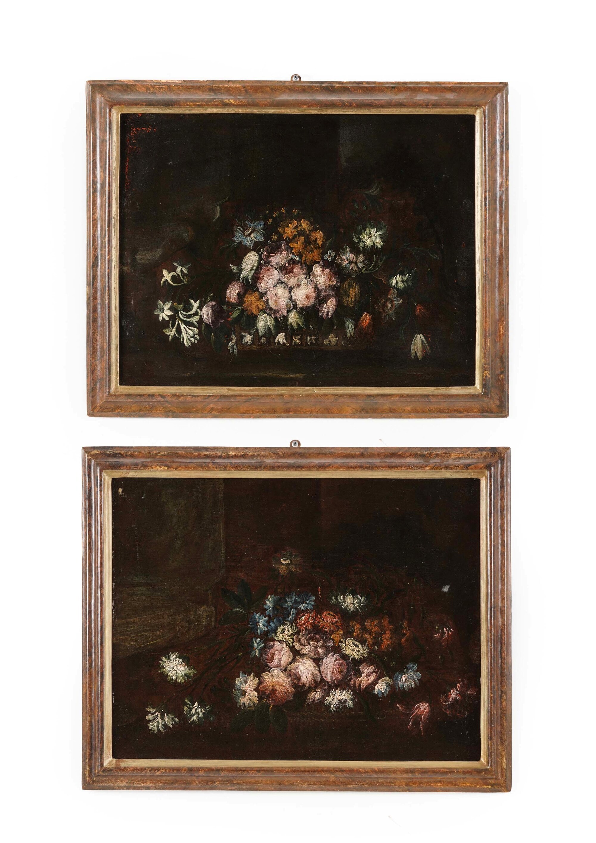 Scuola del XVIII secolo, Natura morta con fiori, olio su tela