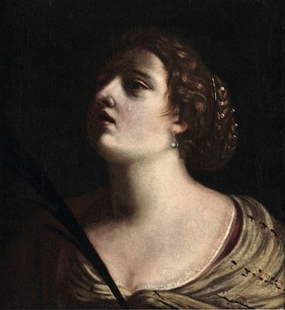 Santa Martire (S. Irene?), olio su tela