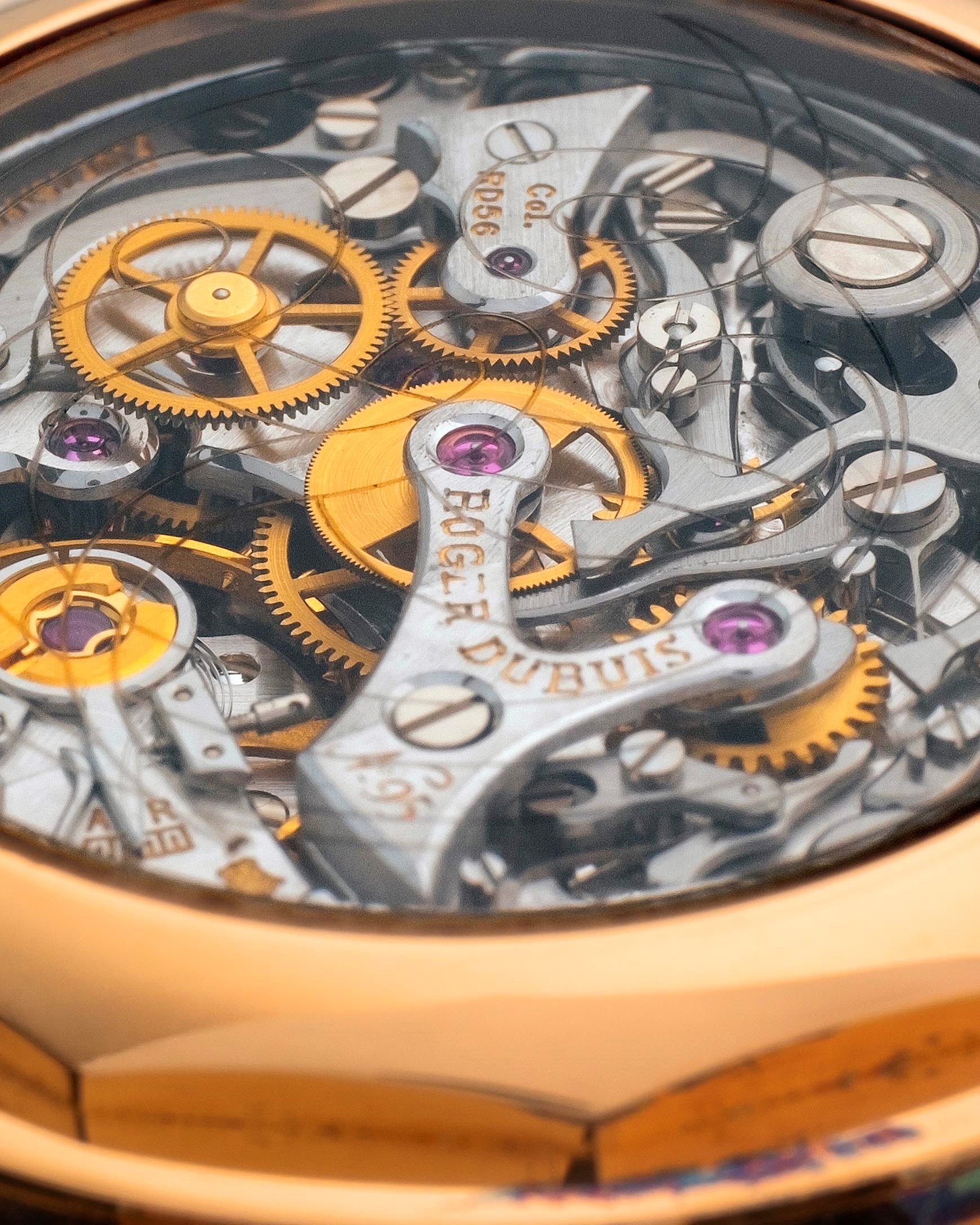 Roger Dubuis - Hommage Chronograph ref. H37, oro rosa 18k con quadrante bitonale e fondello a vis...