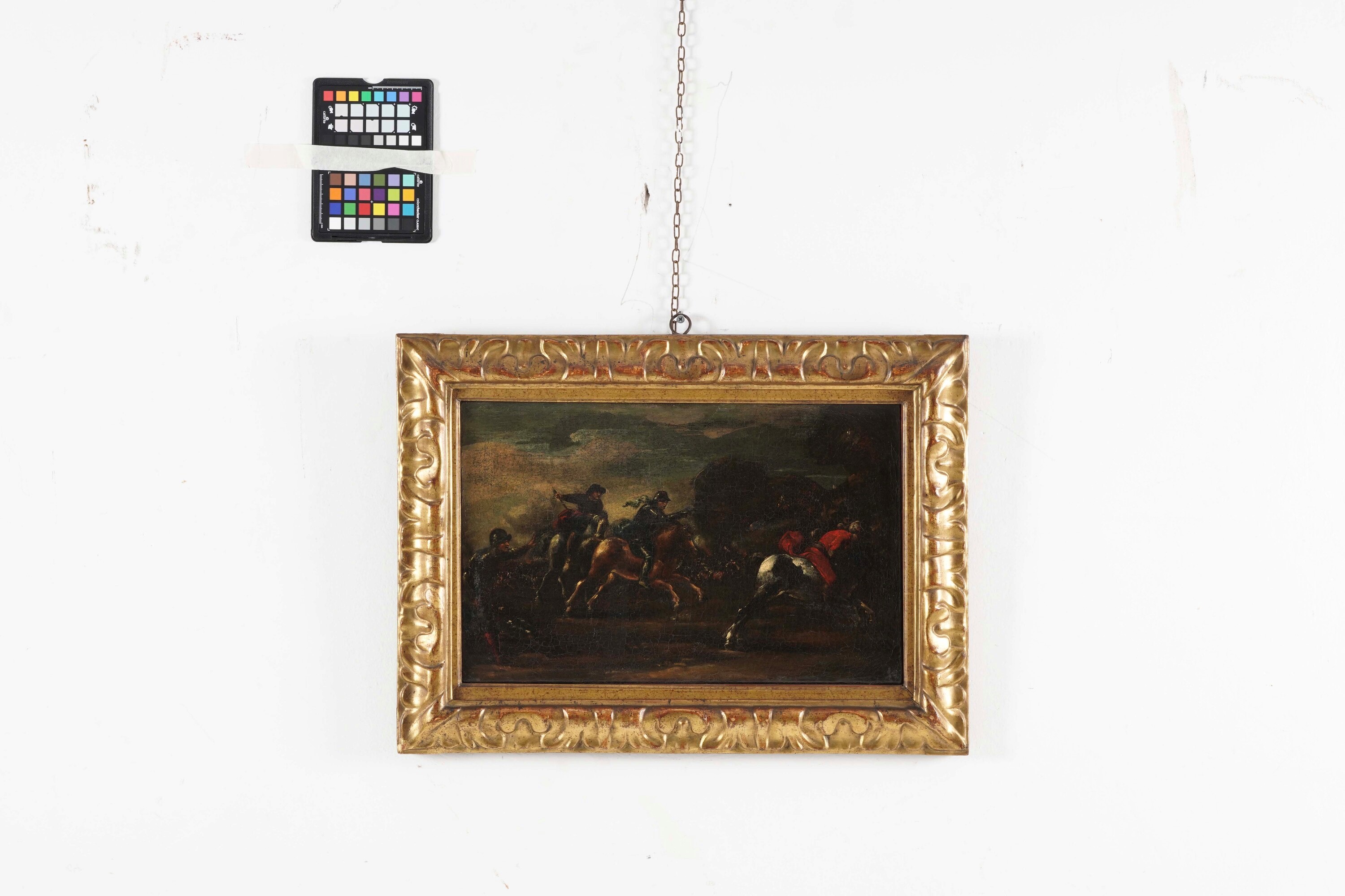 Adam Frans Van Der Meulen - Scontri di cavalleria, olio su tela